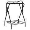 Foldable Freestanding Saddle Rack - Black Iron | Hipo Market