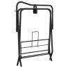 Foldable Freestanding Saddle Rack - Black Iron | Hipo Market