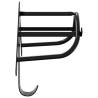 Bridle Rack Wall Mounted - Black Iron | Hipomarket