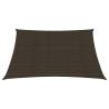 Brown 2.5x2.5 m HDPE Sunshade Sail - UV & Mould Resistant