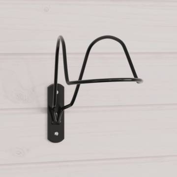 Helmet Rack for Equestrian - Wall Mounted Black Steel