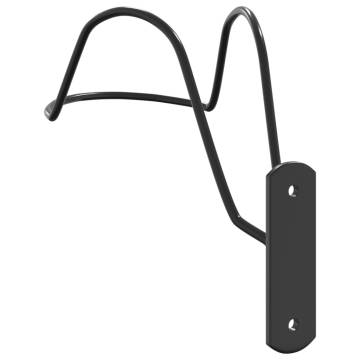 Helmet Rack for Equestrian - Wall Mounted Black Steel