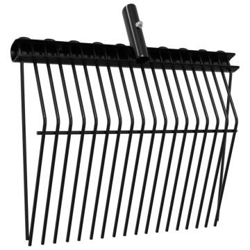 Durable 18 Tines Pitchfork Head - Black Steel for Farm Use