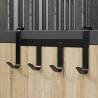 Bridle Hanger with 4 Hooks - Black Steel | Hipomarket