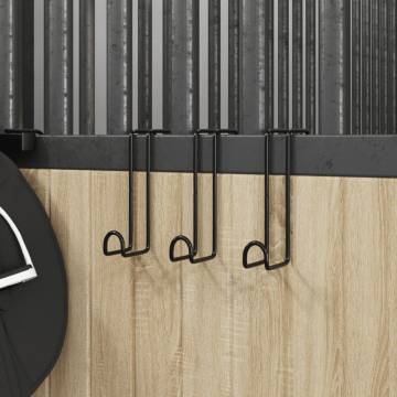 Bridle Hangers 3 pcs Black Steel - Organize Your Stable