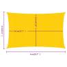 Durable Yellow Sunshade Sail 4x6m - UV Resistant Shelter