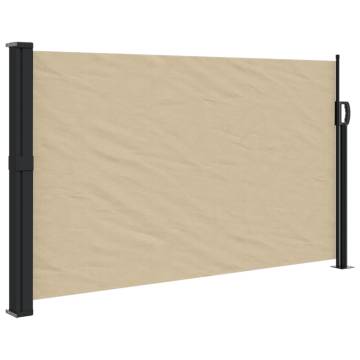 Retractable Side Awning Beige 120x300 cm - Privacy Screen