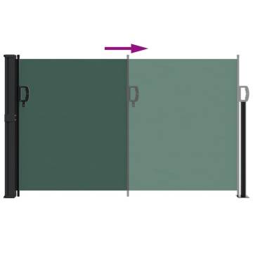 Retractable Side Awning Dark Green 120x500 cm | HipoMarket