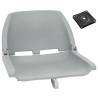 2 Piece Foldable Boat Seat Set Grey Colour grey Quantity in Package 2 Model with swivel 