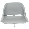 2 Piece Foldable Boat Seat Set Grey - Durable & Convenient