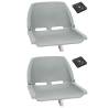 4 Piece Foldable Boat Seat Set Grey Colour grey Quantity in Package 4 Model with swivel 