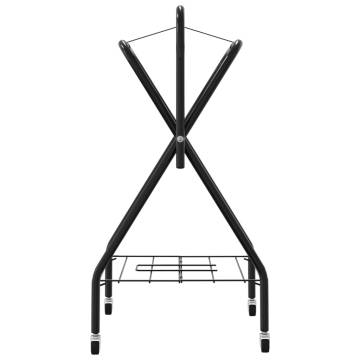 Foldable Saddle Rack | Sturdy Black Iron Construction