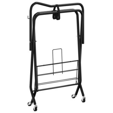 Foldable Saddle Rack | Sturdy Black Iron Construction