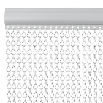 Aluminium Chain Door Fly Screen 100x212 cm | Hipomarket UK