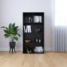 Book Cabinet/Sideboard Black 66x30x130 cm Engineered Wood Colour black Size 66 x 30 x 130 cm Quantity in Package 1 