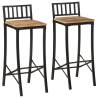 Bar Chairs 2 pcs Solid Rough Wood Mango Quantity in Package 2 Material rough wood mango 