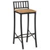 Bar Chairs 2 pcs Solid Rough Wood Mango - Rustic & Durable