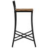 Bar Chairs 2 pcs Solid Rough Wood Mango - Rustic & Durable