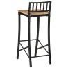 Bar Chairs 2 pcs Solid Rough Wood Mango - Rustic & Durable