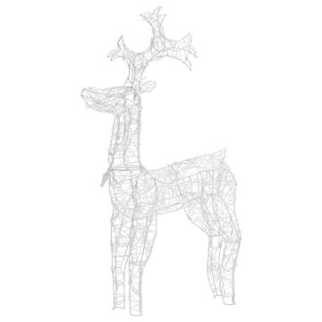 Reindeer Christmas Decoration with 90 LEDs - 60x16x100 cm