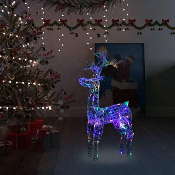 Reindeer Christmas Decoration with 90 LEDs - 60x16x100 cm