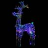 Reindeer Christmas Decoration with 90 LEDs - 60x16x100 cm