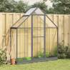 Greenhouse with Base Frame Anthracite 169x58x202 cm Aluminium Colour anthracite Size 169 x 58 x 202 cm Quantity in Package 1 