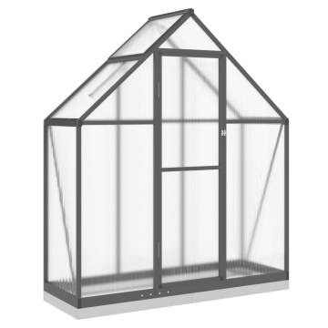 Anthracite Greenhouse with Base Frame - 169x58x202 cm