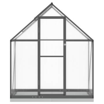 Anthracite Greenhouse with Base Frame - 169x58x202 cm