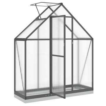 Anthracite Greenhouse with Base Frame - 169x58x202 cm