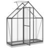 Anthracite Greenhouse with Base Frame - 169x58x202 cm