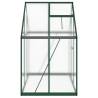 Greenhouse with Base Frame Green 169x114x195 cm Aluminium