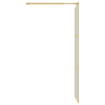 Walk-in Shower Wall with ESG Glass Gold - 90x195 cm