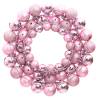 Christmas Wreath Pink 45 cm - Shatterproof Holiday Decor