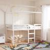 Kids' Bed Roof White 207x80.5x151.5 cm Solid Wood Pine Colour white Size 207 x 80.5 x 151.5 cm 