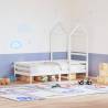 Kids' Bed Roof White 108x70x176.5 cm Solid Wood Pine Colour white Size 108 x 70 x 176.5 cm 