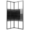 Stripe Shower Cabin ESG 90x70x180 cm - Black | HipoMarket