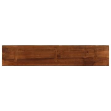 Rectangular Solid Wood Reclaimed Table Top - 140x40x3.8 cm