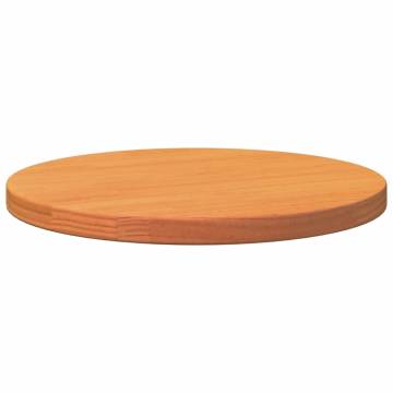 Table Top Round Wax Brown Ø40 cm - Solid Pinewood | HipoMarket