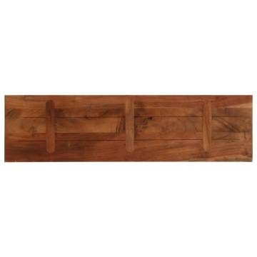 Rectangular Solid Wood Table Top - Reclaimed 120x20x2.5 cm