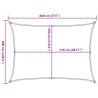 Sunshade Sail 6x8m Rectangular Sand - HDPE UV Protection