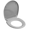 SCHÜTTE Grey Duroplast Toilet Seat - Soft-Close & Quick Release