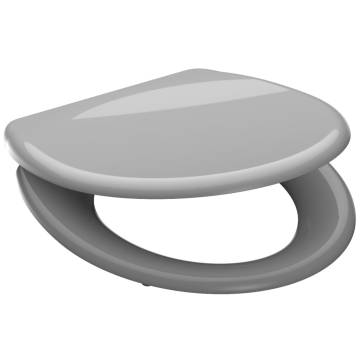 SCHÜTTE Grey Duroplast Toilet Seat - Soft-Close & Quick Release