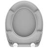 SCHÜTTE Grey Duroplast Toilet Seat - Soft-Close & Quick Release