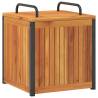 Outdoor Cushion Box - Solid Acacia Wood & Steel | HipoMarket