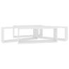 Stylish White Wall Cube Shelf Set - 4 pcs 60x15x23 cm