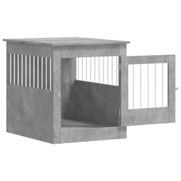 Dog Crate Furniture Concrete Grey - Stylish & Functional