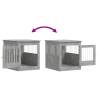 Dog Crate Furniture Concrete Grey - Stylish & Functional