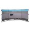 Camping Windbreak Blue 366x152 cm - Waterproof & Durable