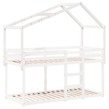 Kids' Bed Roof White | Solid Pine Wood | Fun & Durable